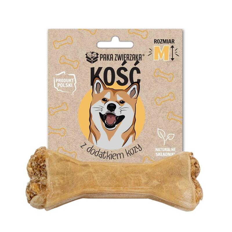 Premio Para Perros Paka Zwierzaka Bone With Goat M 12 Cm  55g