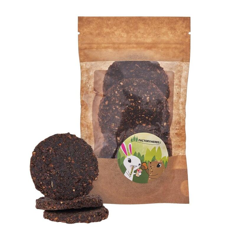 Premio Para Roedores Y Conejos Factoryherbs Galletas De Tupinambo Con Semillas De Lino  100g