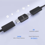 Premium Usb4 Gen 3x2 Usb-C  Adapter, 40gbps, 240w