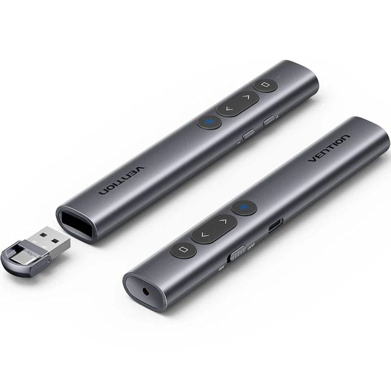 Presentador Inalámbrico Por Bluetooth Vention Kqjh0 2.4ghz Gris