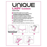 Uniq -  Lady Condom Preservativos Femeninos Con Liguero Sin Latex 3 Unidades