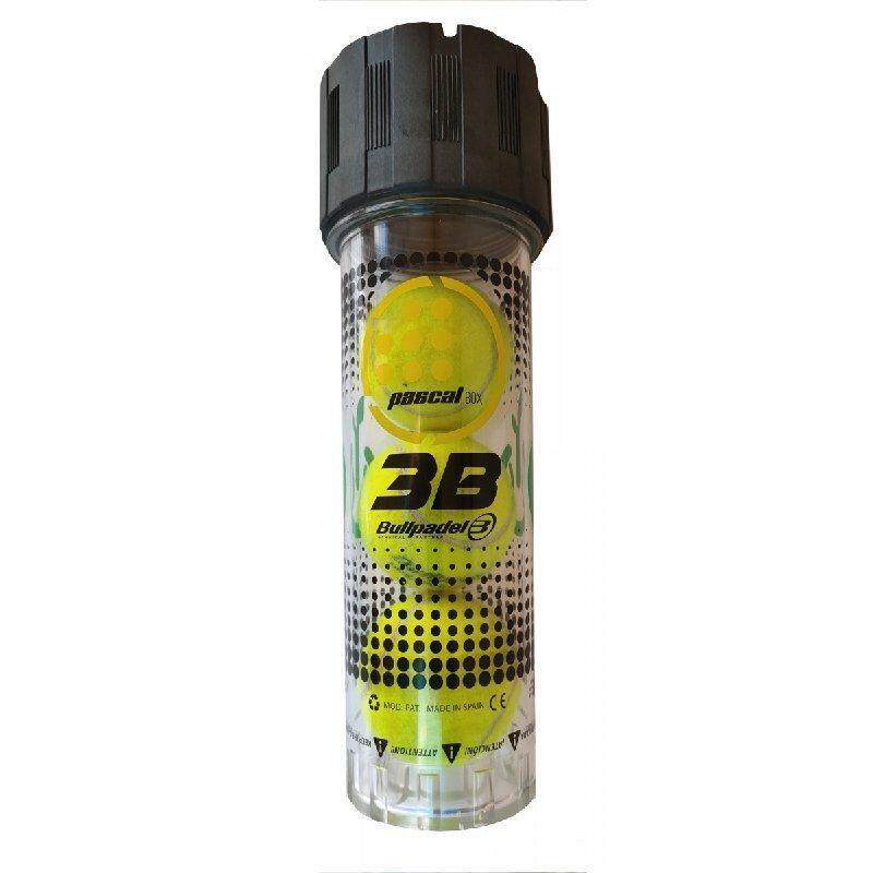 Presurizador Para Pelotas De Pádel Bullpadel Pascal Box 3b Incluye Bomba Hinchadora Capacidad 3 Uds