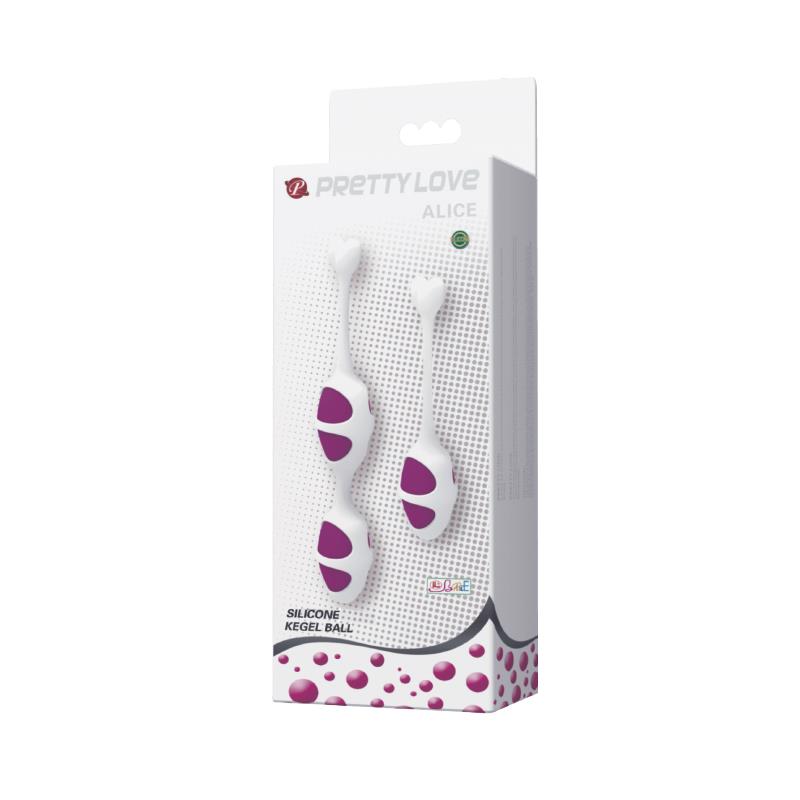 Pretty Love Bolas Ovaladas Kegel Color Púrpura