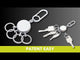 EAN 4024023271342 - TROIKA PATENT EASY Llavero de anilla Plata
