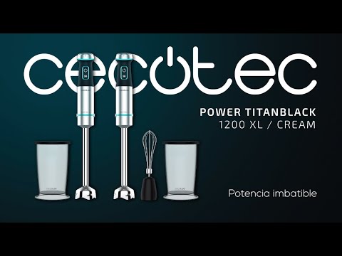 EAN 8435484042901 - Cecotec Power TitanBlack 1200 XL 0,8 L Batidora de inmersión 1200 W Negro, Plata