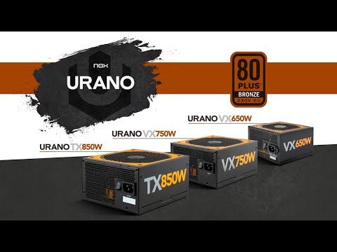 EAN 8436532166969 - NOX Urano VX Bronze Edition unidad de fuente de alimentación 750 W 20+4 pin ATX ATX Negro, Naranja