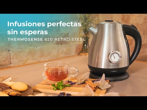 EAN 8435484014588 - Cecotec Thermosense 620 Retro Steel tetera eléctrica 1,7 L 2200 W Acero inoxidable