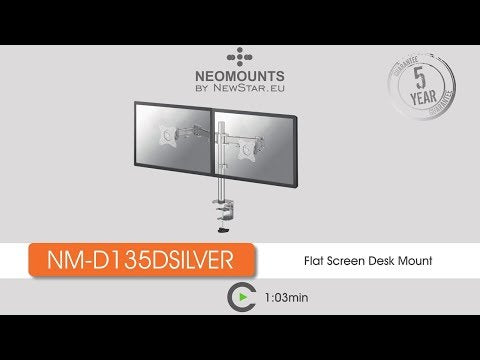 EAN 8717371445256 - Neomounts NM-D135DSILVER soporte para monitor 68,6 cm (27") Escritorio Plata