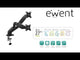 EAN 8054392615030 - Ewent EW1515 soporte para monitor 81,3 cm (32") Escritorio Negro