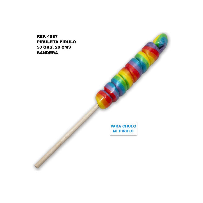 Pride - Piruleta Pirulo Pequeño Con La Bandera Lgbt Para Chulo, Chulo Mi Pirulo /Es/Pt/En/Fr/It/