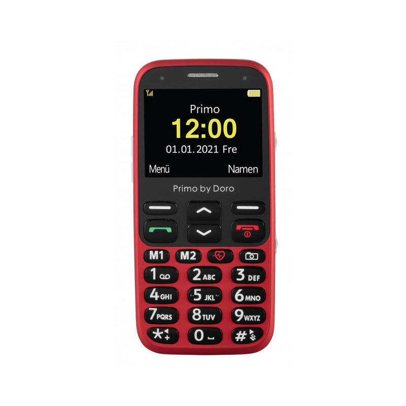 Primo By Doro 368 Teléfono Móvil Con Botones Grandes Botón De Pánico Rojo