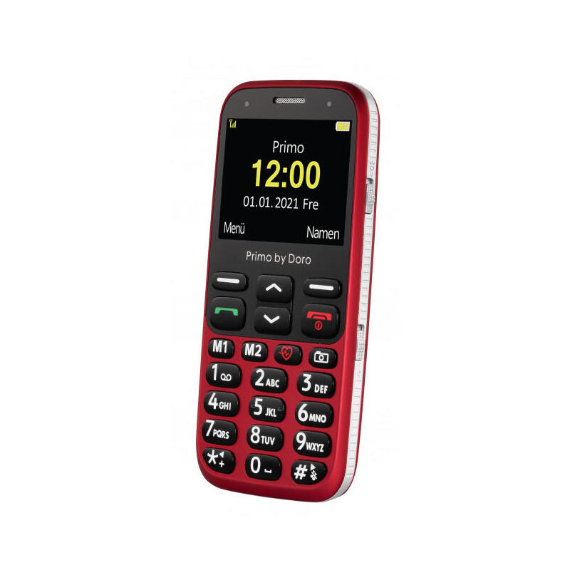 Primo By Doro 368 Teléfono Móvil Con Botones Grandes Botón De Pánico Rojo