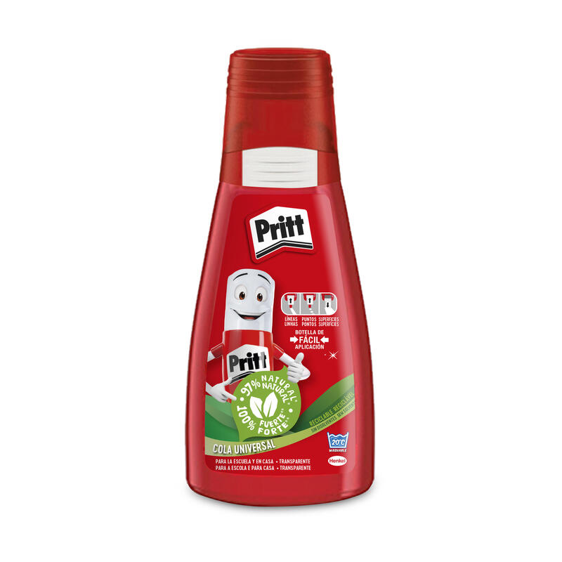 Pritt Cola Universal Bl 100gr - Cola Liquida Transparente - Ideal Para Manualidades En El Colegio Y En Casa - Pega