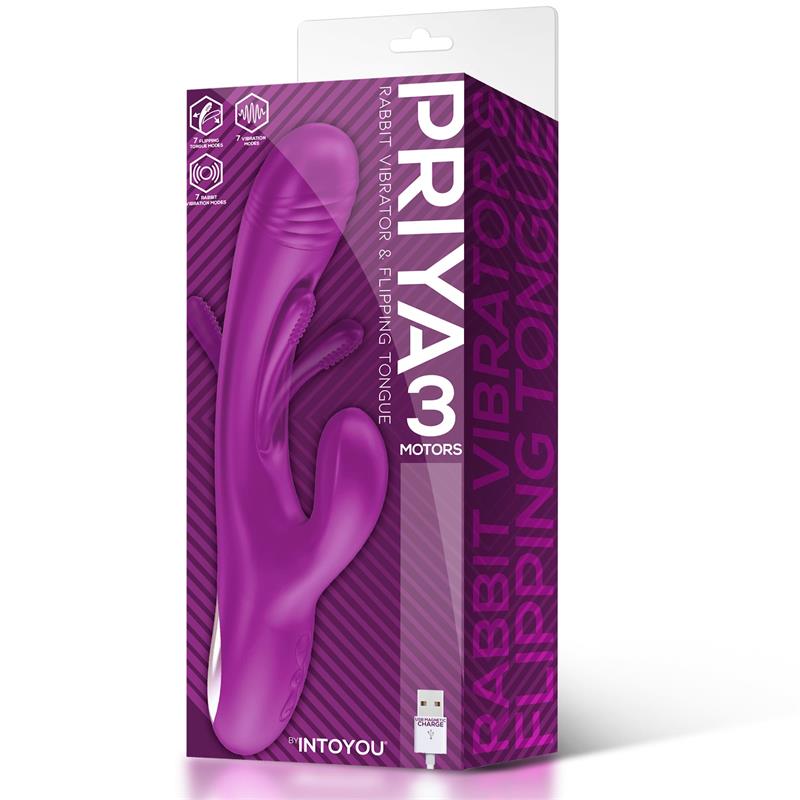Priya Vibrador Con Lengua Con Movimiento Flipping