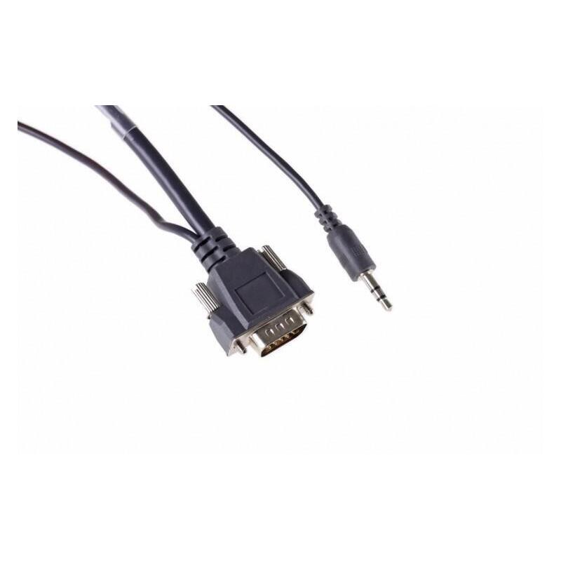 Pro Vga M. Lyd Kabel, Micro  Vga Og Lyd, Minijack 5,0m,