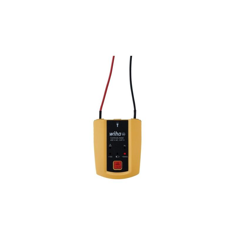 Probador De Continuidad Wiha 45222, Hasta 400 V Ac, Cat Ii, ??Dispositivo De Medición Amarillo/Negro 45222