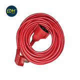Prolongacion Manguera T/Tl 10m 3x1,5mm Flexible Roja Edm