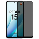 Protector De Cristal Templado Antiespía Xiaomi Redmi 15 4g/5g
