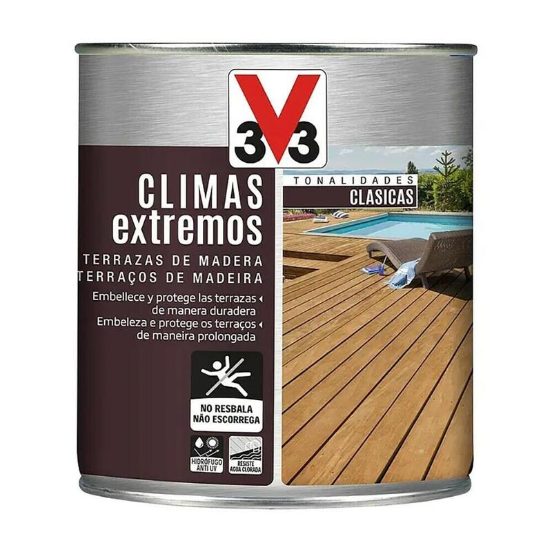 Protector De Terrazas De Madera Climas Extremos, Incoloro, 750 Ml