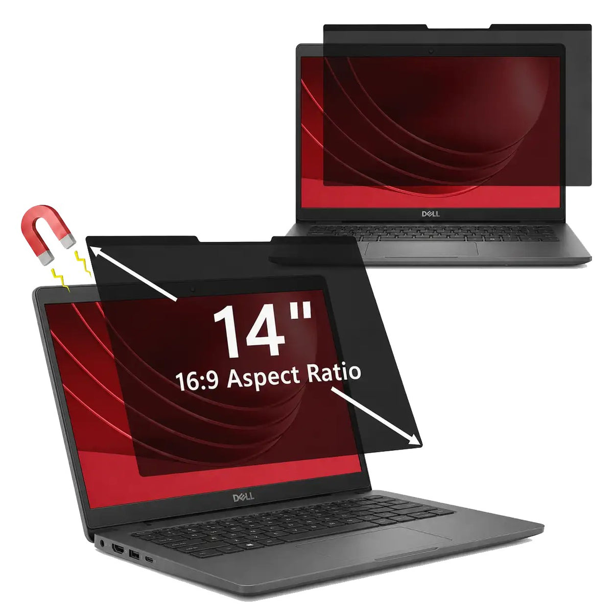 Protector De Pantalla 15.6" Magnético Con Filtro De Privacidad Para Portátil Hp Pavilion 15 Hp 15S Probook 450 345X194 Mm