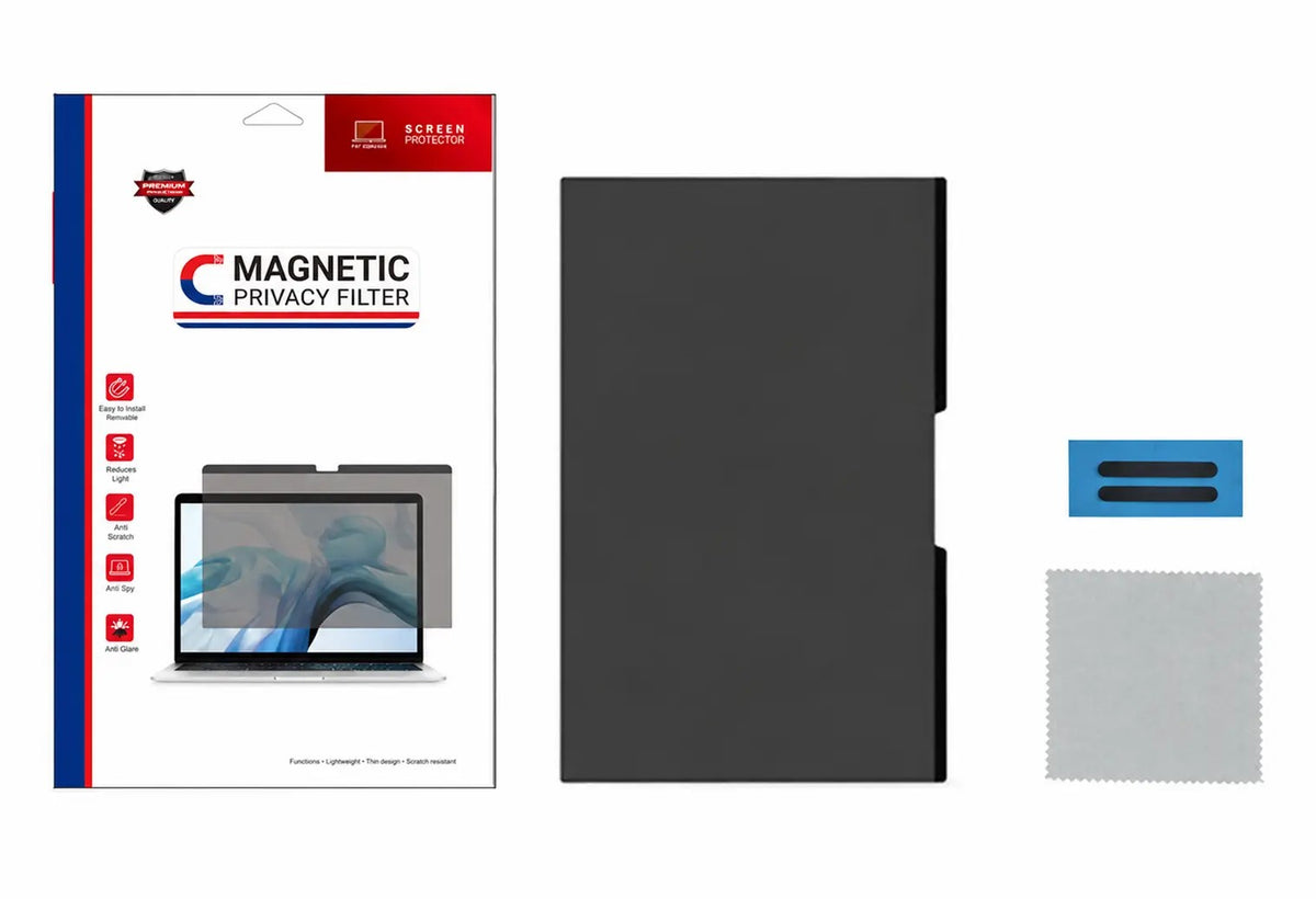 Protector De Pantalla 15.6" Magnético Con Filtro De Privacidad Para Portátil Lenovo Ideapad 3 Thinkpad E15 Legion 5 345X194 Mm