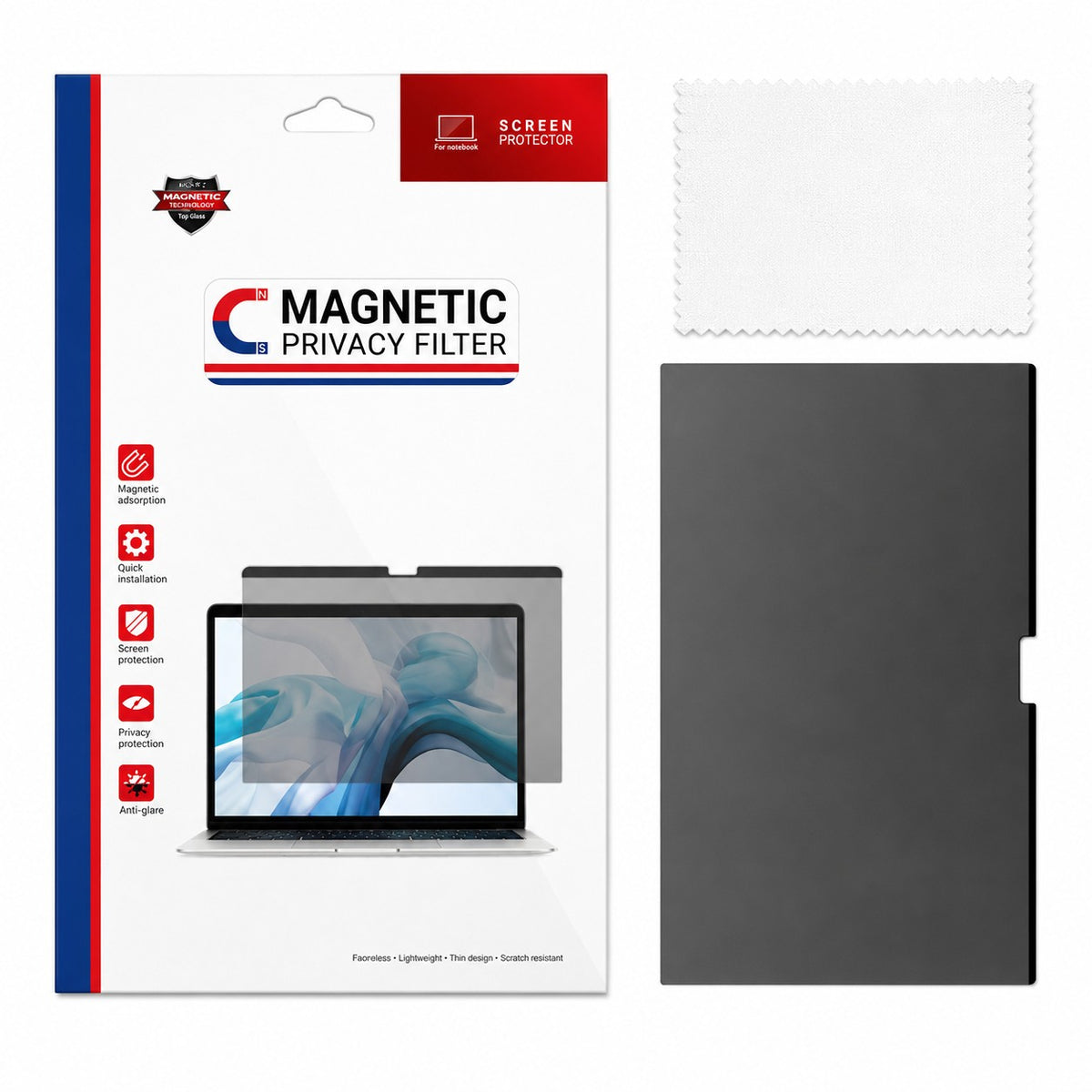Protector De Pantalla 16.2" Magnético Con Filtro De Privacidad Para Portátil Macbook Pro (M5 Max) A3429 351X229 Mm