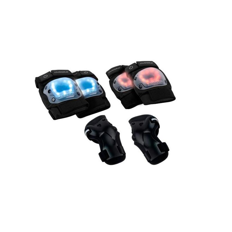 Protectores Led Hudora Negros, Tamaño. L 83012/00