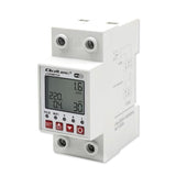Przekaznik 63a Para Riel Din Con Licznikiem Energii Elektrycznej Timer Tuya Wi-Fi Led ~