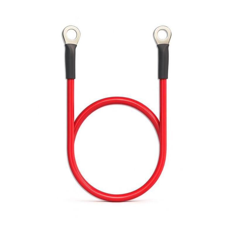 Przewód Akumulatorowy Z Koncówkami Konektorowymi M8 Kabel Z Oczkiem 8mm 60cm Czerwony