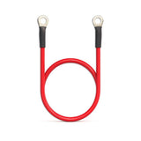 Przewód Akumulatorowy Z Koncówkami Konektorowymi M8 Kabel Z Oczkiem 8mm 60cm Czerwony