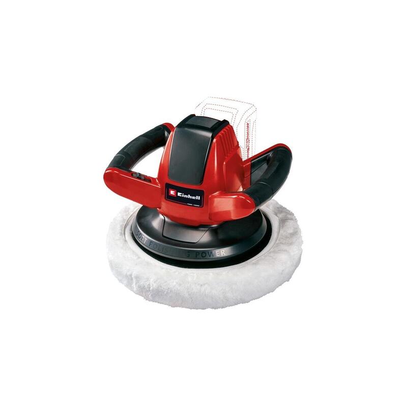 Pulidora De Coches A Batería Einhell Ce-Cb 18/254 Li-Solo (Rojo/Negro, Sin Batería Ni Cargador)  2093301