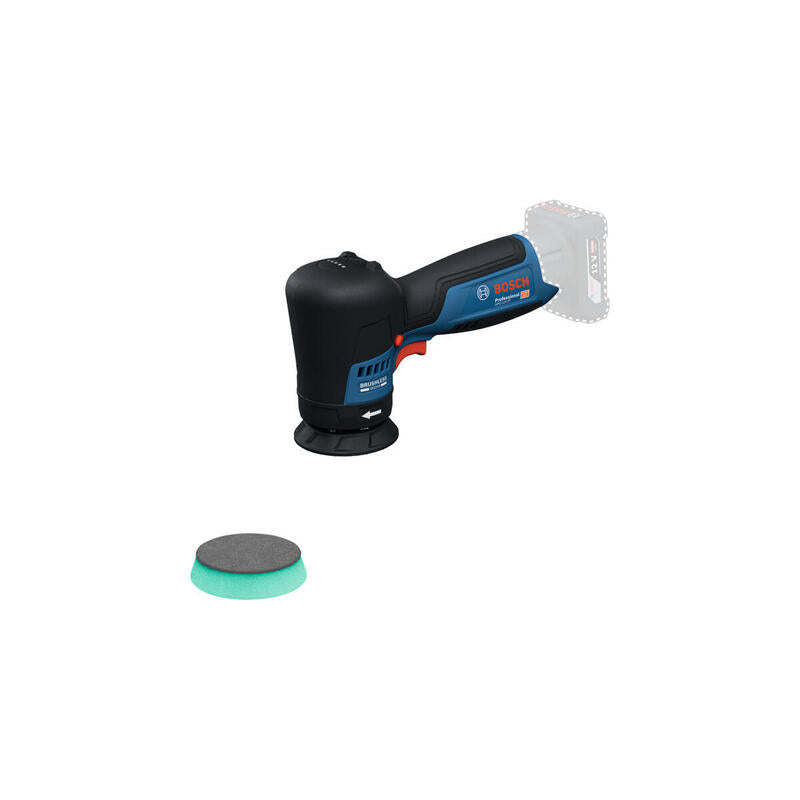 Pulidora Inalámbrica  Bosch Professional Gpo 12v-77 Professional Solo, 12 Voltios Azul/Negro, Sin Batería Ni Cargador 06019l3000