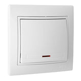 Pulsador Luz Luminoso 10a 250v Serie Europa Solera Erp04ilu