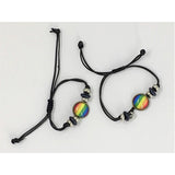 Pulsera Con Circulo Central - Bandera Lgtb
