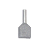 Puntera Aislada 04,00 Mm², Doble, Gris, 100 Uds
