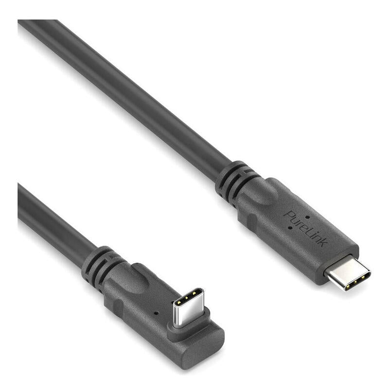 Purelink Microx4 Usb-C Auf 90° Usb-C Cable Usb4 Gen2x2 20gbps, 240w, 2,00 M
