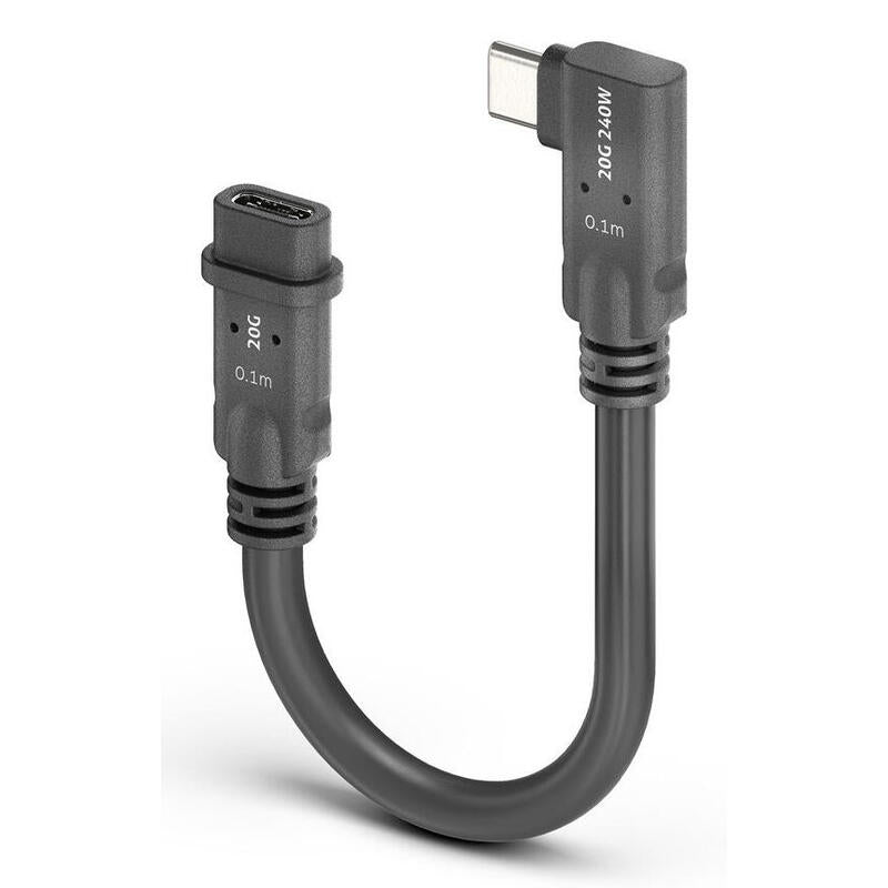 Purelink Microx4 Usb-C Auf 90° Usb-C Usb4 Gen2x2 20gbps, 0,10 M