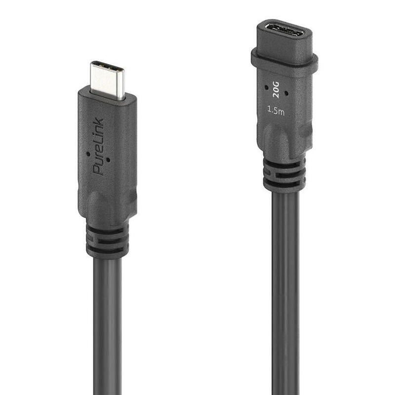 Purelink Microx4 Usb-C Auf Usb-C Cable De Extensión Usb4 Gen2x2 20gbps, 1,50 M
