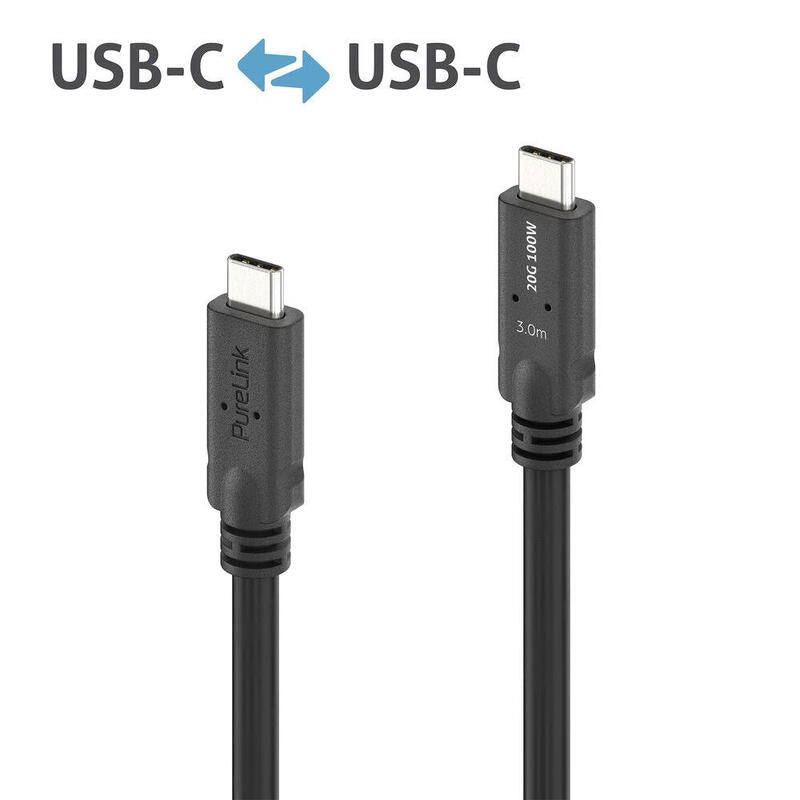 Purelink Microx4 Usb-C Auf Usb-C Cable Usb4 Gen2x2 20gbps, 240w, 2,00 M
