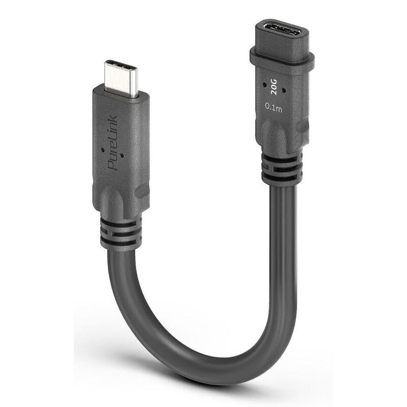 Purelink Microx4 Usb-C Auf Usb-C Portsaver Usb4 Gen2x2 20gbps, 0,10 M