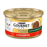 Purina Gourmet Gold Succulent Delights Beef - Comida Húmeda Para Gatos - 85g