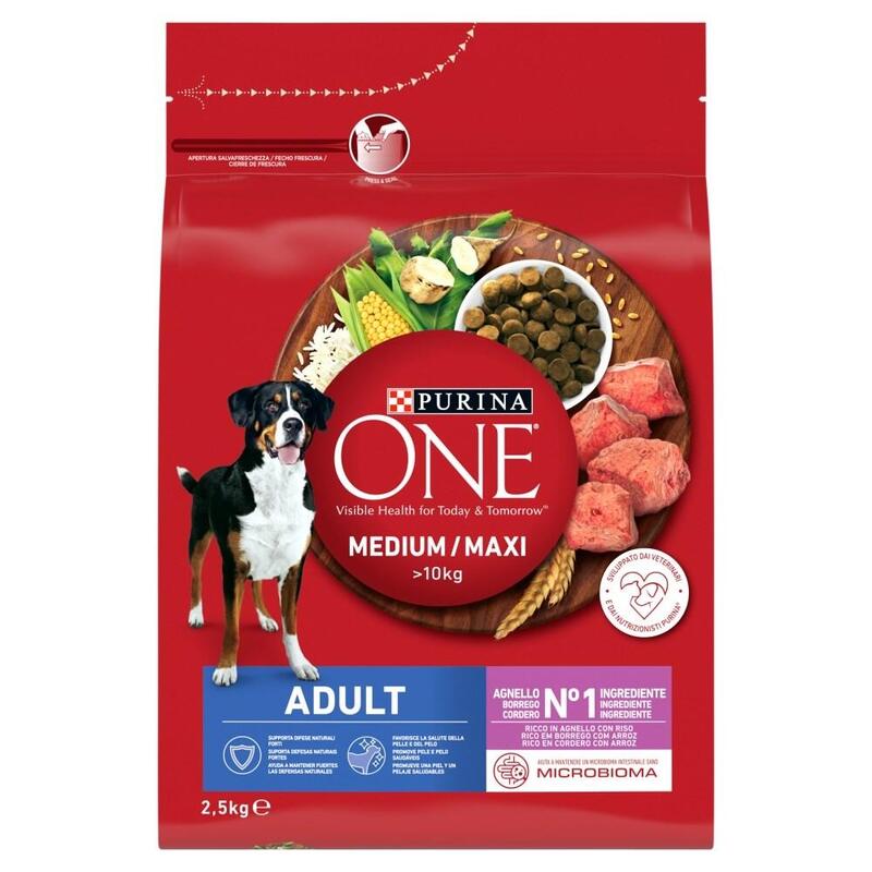 Purina One Med/Max Adult Dog Lamb & Rice 2,5kg