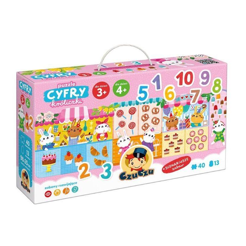 Puzzle Cyfry Króliczki