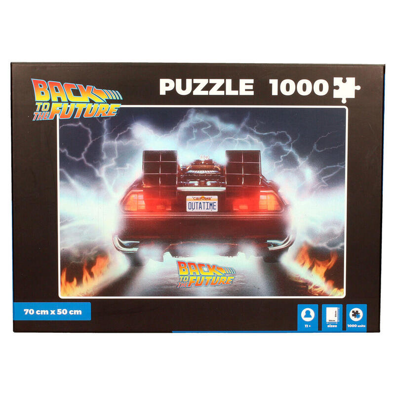 Puzzle Delorean Out A Time Regreso Al Futuro 1000pzs