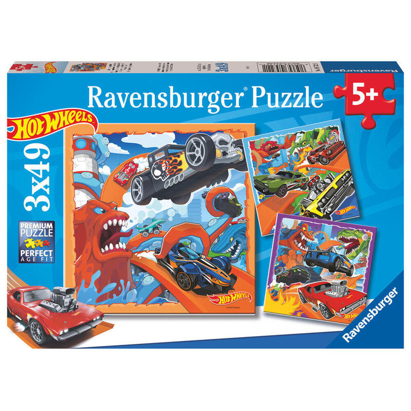 Puzzle Hot Wheels 3x49pzs
