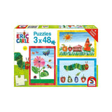 Puzzle Schmidt Spiele La Pequeña Oruga Glotona: El Mundo De La Pequeña Oruga Glotona, 3x 48 Piezas 56431