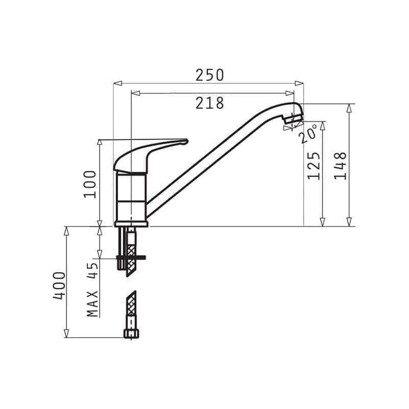 Pyramis Asalia 090922438 Mezclador De Cocina De Carbono