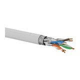 Q-Lantec Kabel S/Ftp Kat.6a, Sieciowy, Skretka, Lsoh, Dca 4x2x23 Awg, 10gb/S, Szary, 500m (Kis6alsoh500dq)
