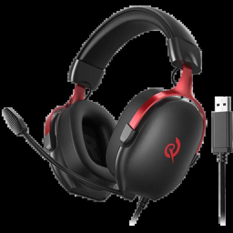 Qcy Heroad Vn200 Gaming Headphones (Black And Red)