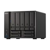Qnap Ts-H973ax-32g 9-Bay Nas Amd Ryzen V1500b 32gb Ddr4 Sodimm 5x2.5in/3.5in Sata 6gbps + 2x2.5in U.2 Nvme Pcie Gen3 X4